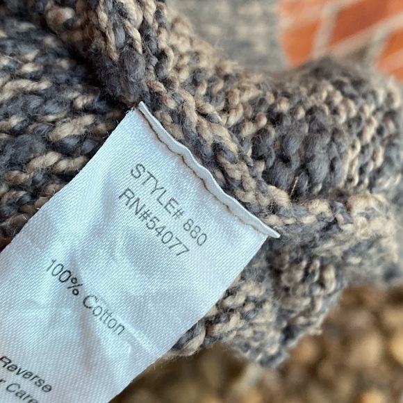 Cabi #880 Womens Small Swear By Brown Marled Open Front Chunky Cardigan - Picture 7 of 8